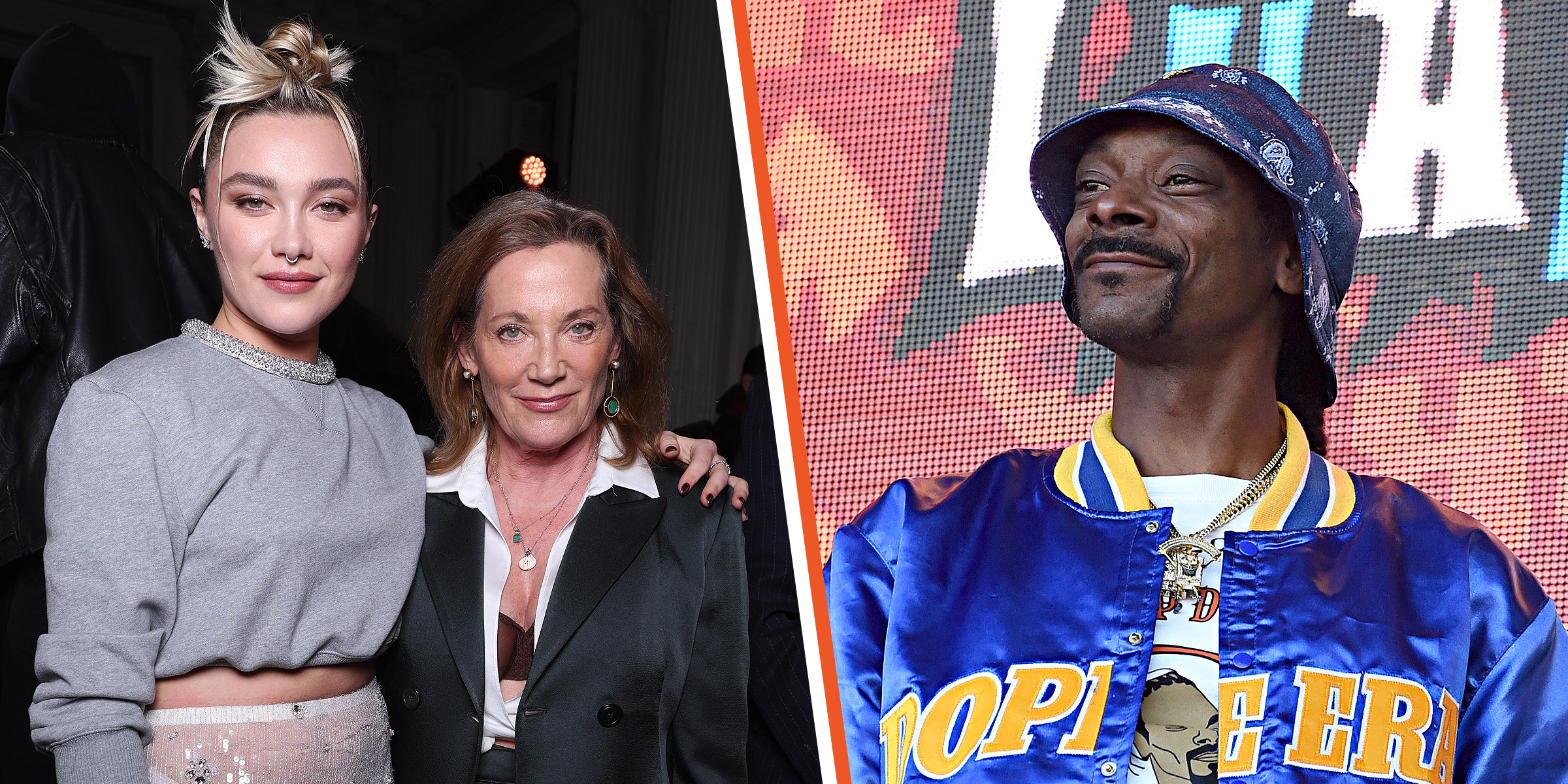 Deborah Mackin, Florence Pugh et Snoop Dogg | Source : Getty Images