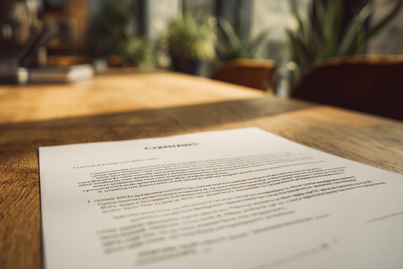 Une lettre de confirmation de prêt | Source : Midjourney