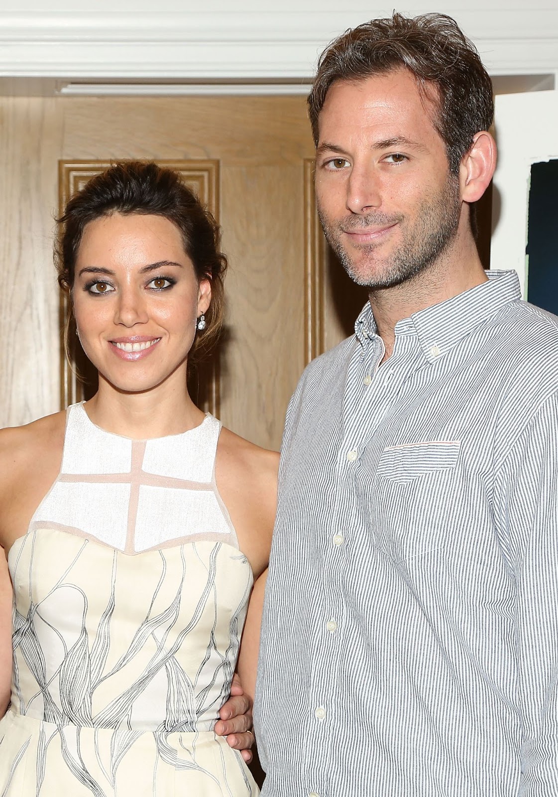 Aubrey Plaza et Jeff Baena à la projection de "Life After Beth" à New York au Crosby Street Hotel le 30 juillet 2014. | Source : Getty Images