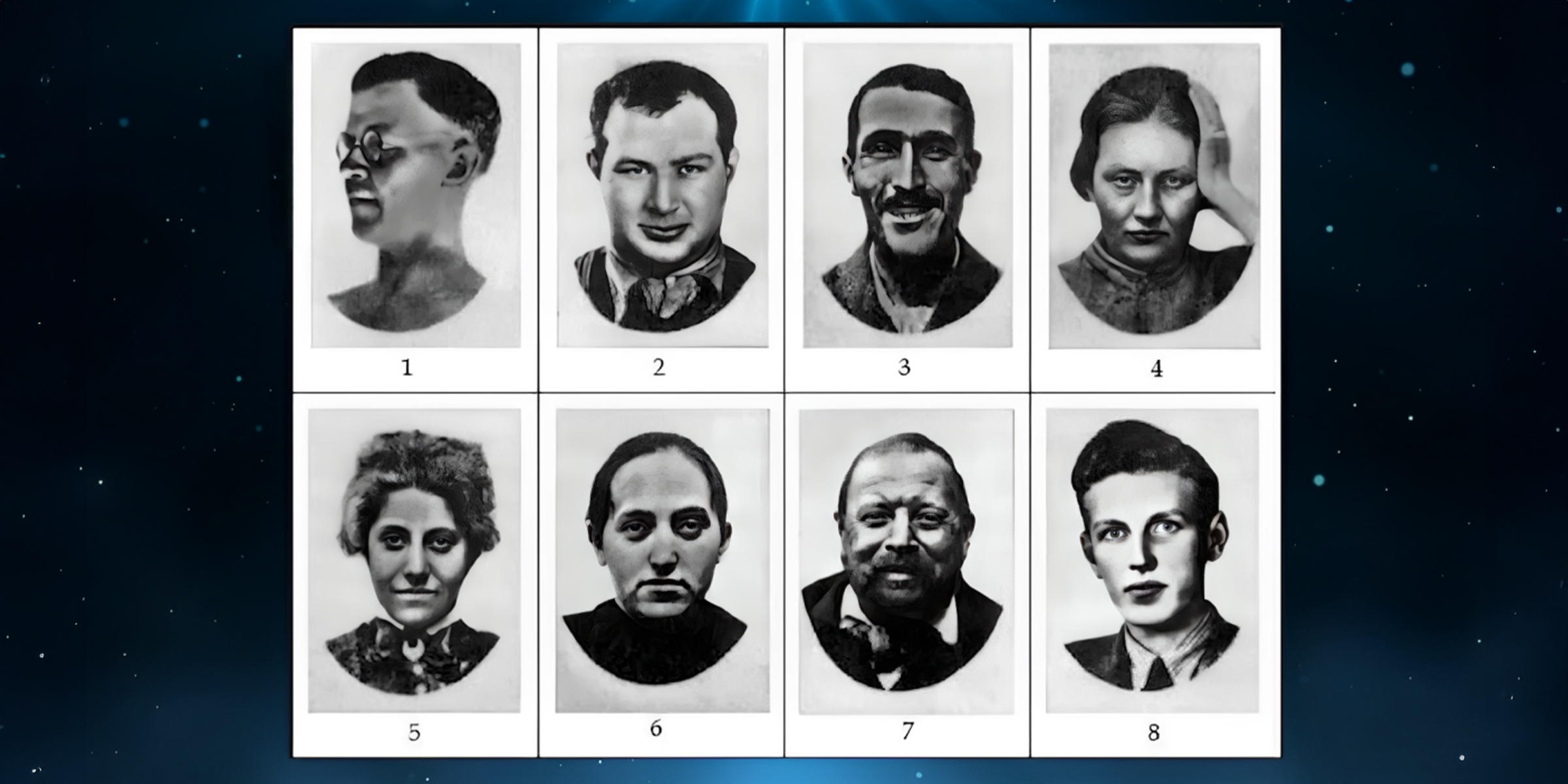 Les huit visages du test de Szondi | Source : YouTube/Cadaber