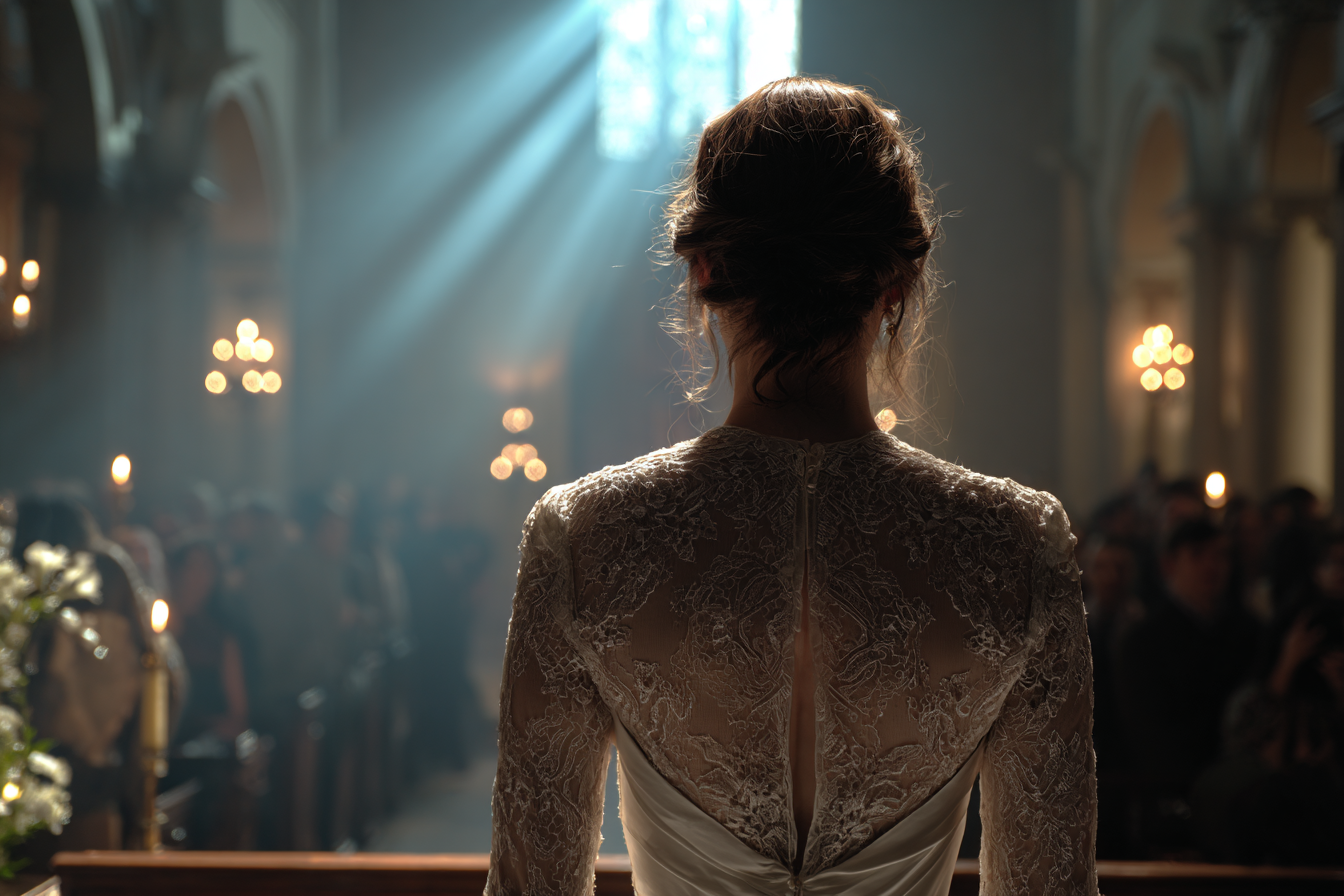 Une femme lors de son mariage | Source : Midjourney
