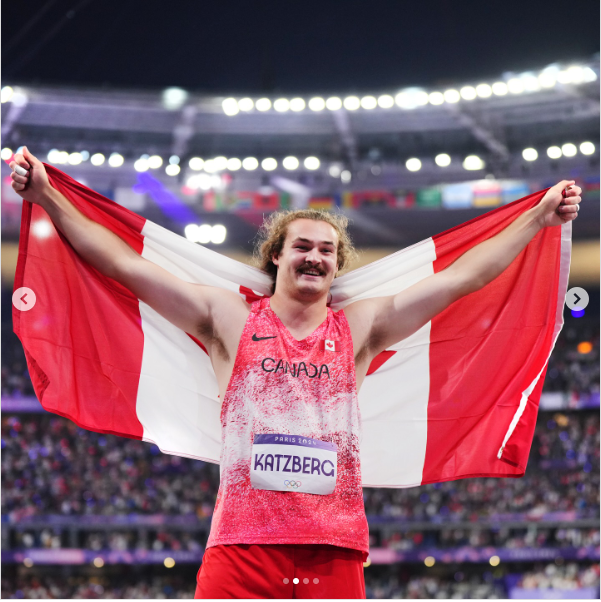 Une photo du champion olympique Ethan Katzberg postée le 5 août 2024 | Source : Instagram/ethankatzberg