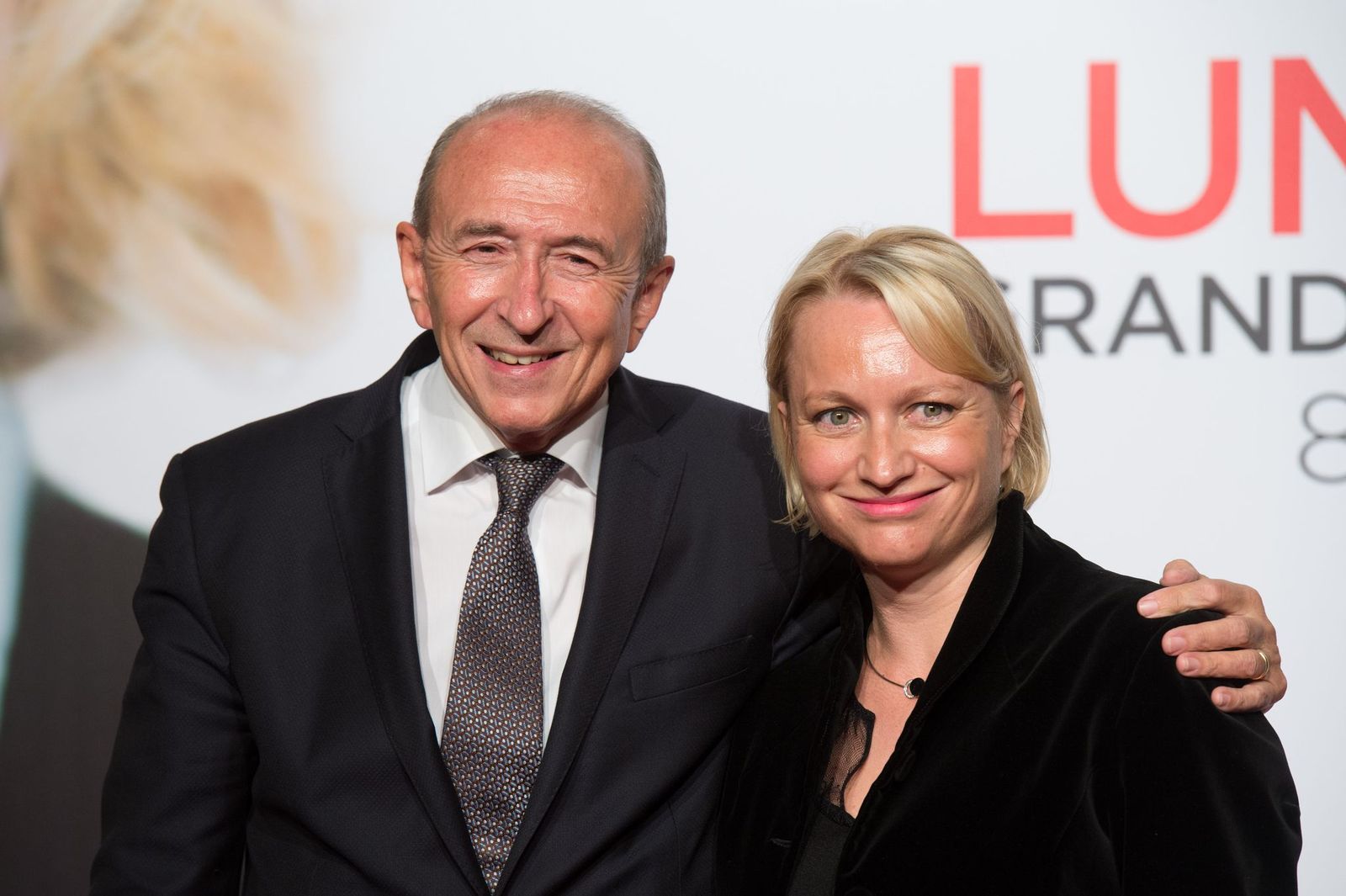 Gérard Collomb et sa femme Caroline Rougé | Photo : Getty Images