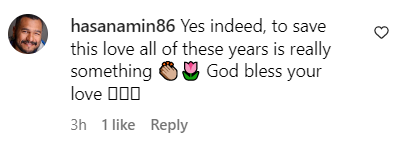 Commentaire d'un fan sur le post du 35e anniversaire de mariage de Rita Wilson le 30 avril 2023 | Source : Instagram/ritawilson