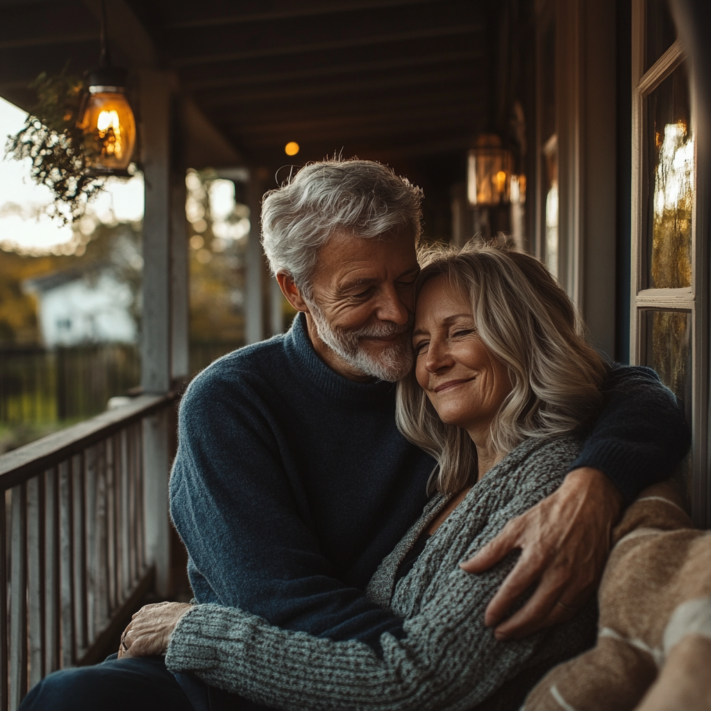 Une femme heureuse avec son mari | Source : Midjourney