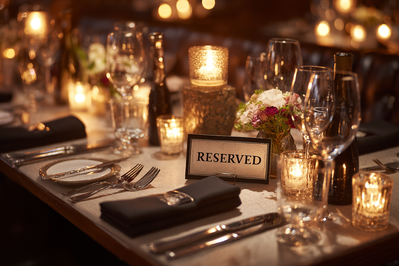 Une table de restaurant | Source : Midjourney