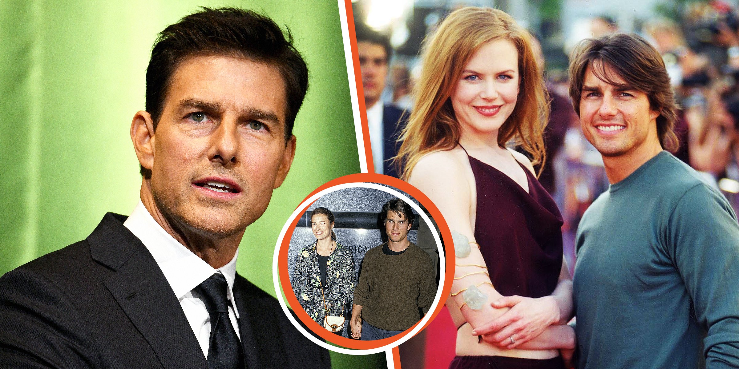 Tom Cruise | Tom Cruise et Mimi Rogers | Tom Cruise et Nicole Kidman | Source : Getty Images 