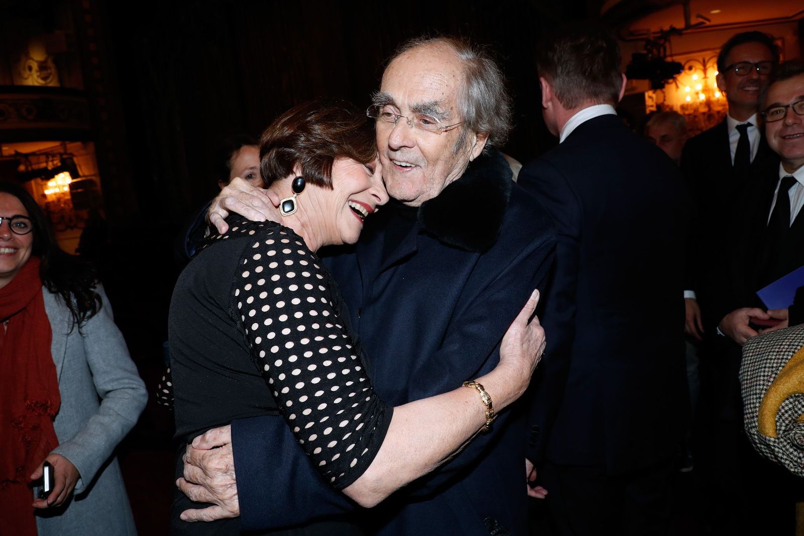 Le compositeur Michel Legrand et son épouse Macha Méril | Photo : Getty Images