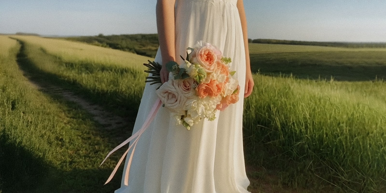Une mariée avec un bouquet. | Source : Sora