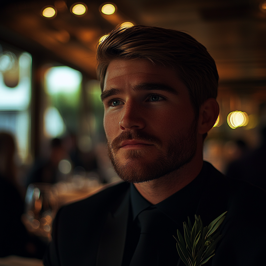 Un homme debout dans un restaurant | Source : Midjourney