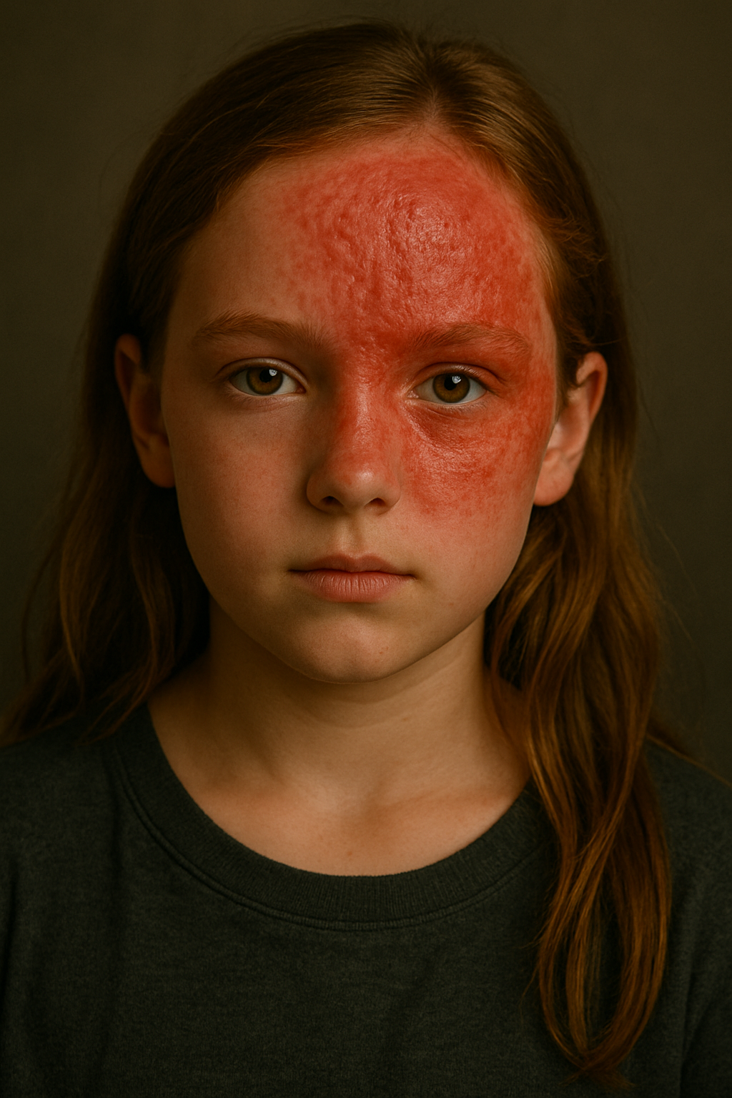 Une fille avec une cicatrice au visage | Source : DALL-E