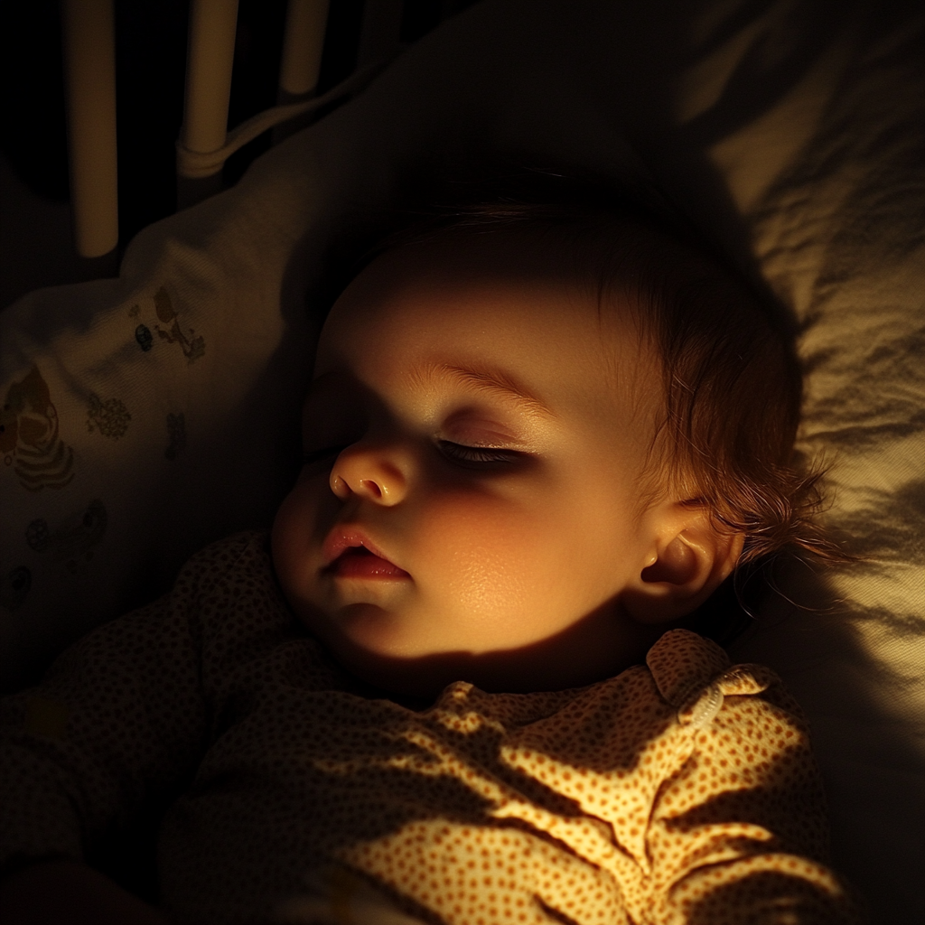Une petite fille endormie | Source : Midjourney
