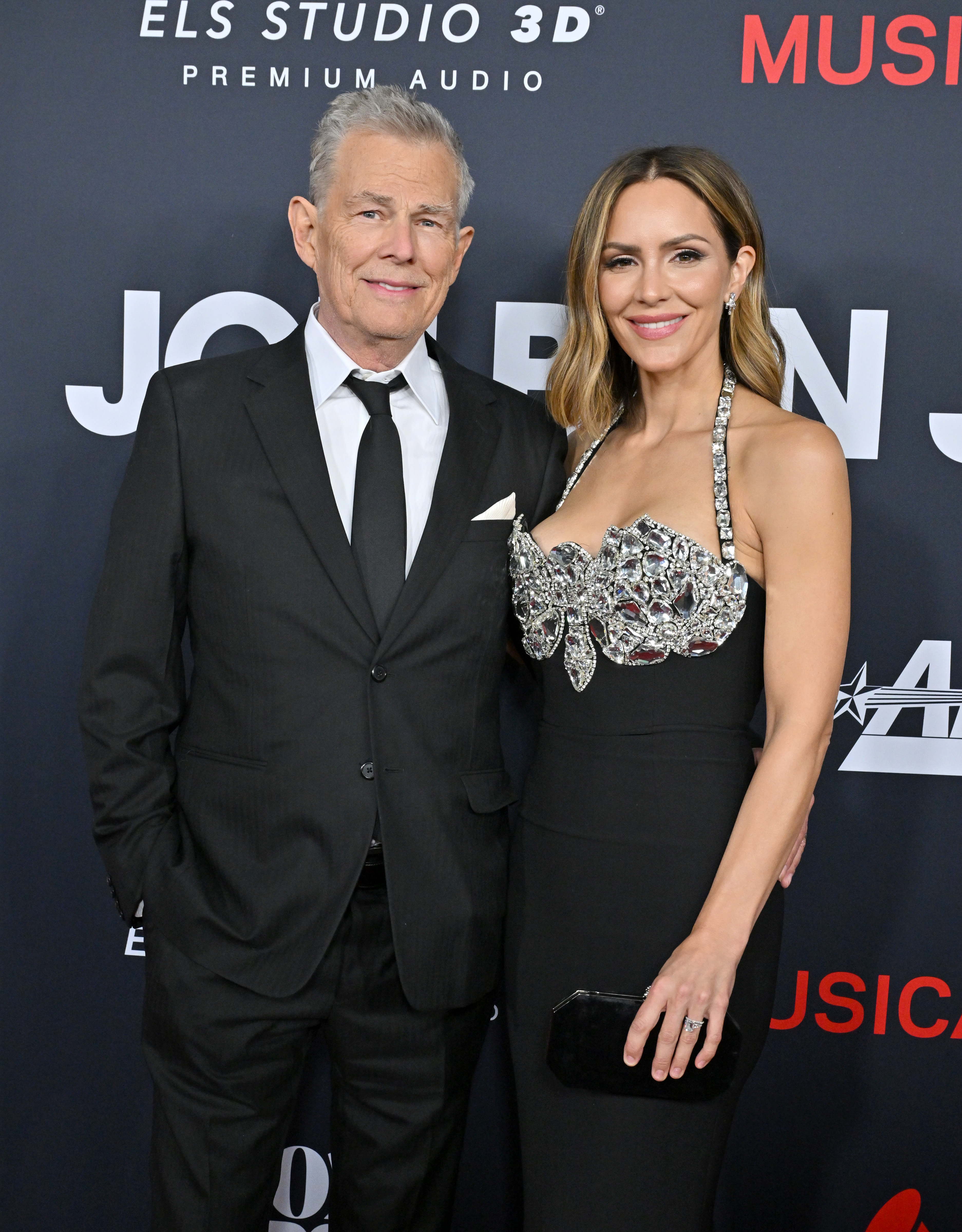 David Foster et Katharine McPhee lors de la soirée 2024 MusiCares Person of the Year Honoring Jon Bon Jovi au Los Angeles Convention Center le 2 février en Californie. | Source : Getty Images