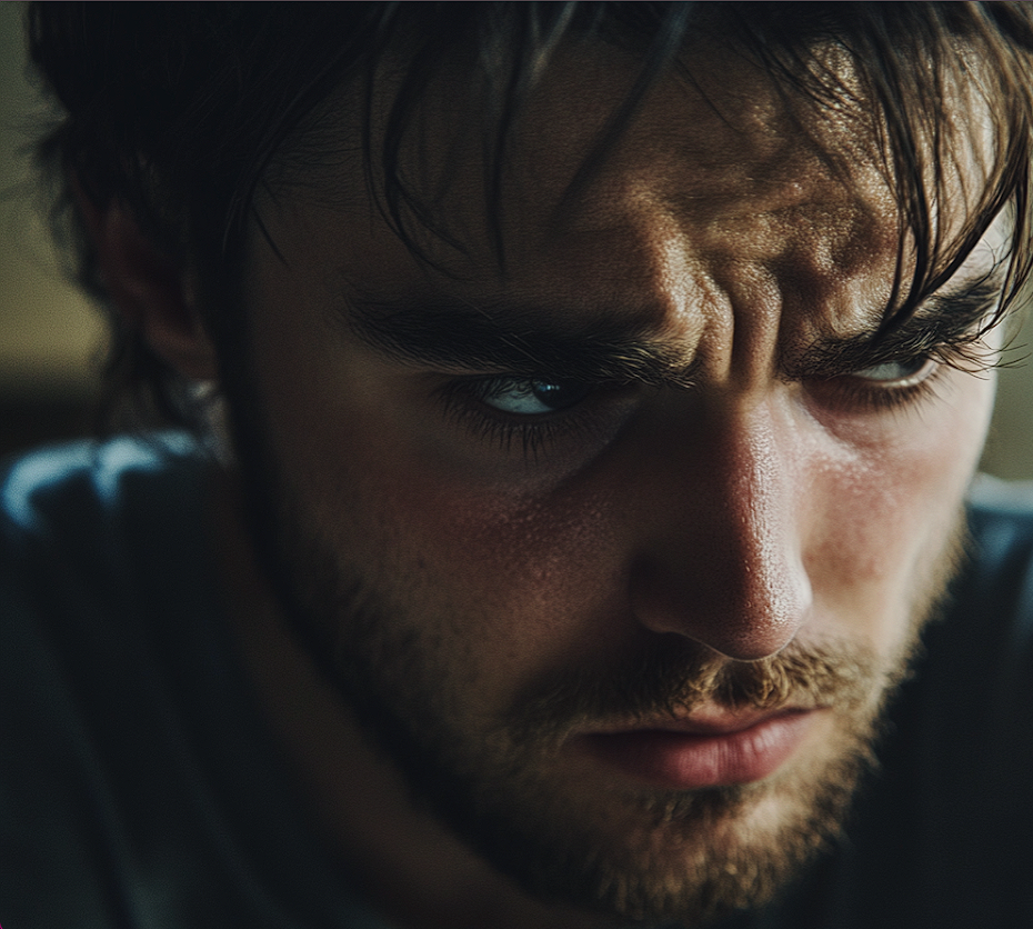 Un homme qui boude | Source : Midjourney
