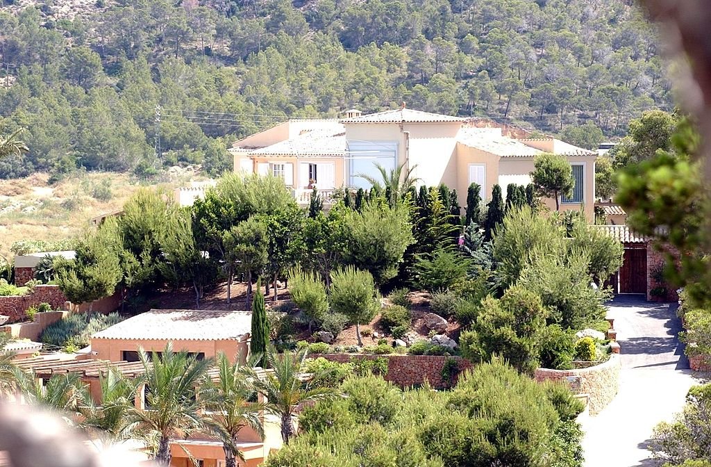 Villa von Willi Weber (Manager von Formel 1-Fahrer Michael Schumacher), Majorque, Espagne, Anwesen, Anlage, Palmen. І Source : Getty Images