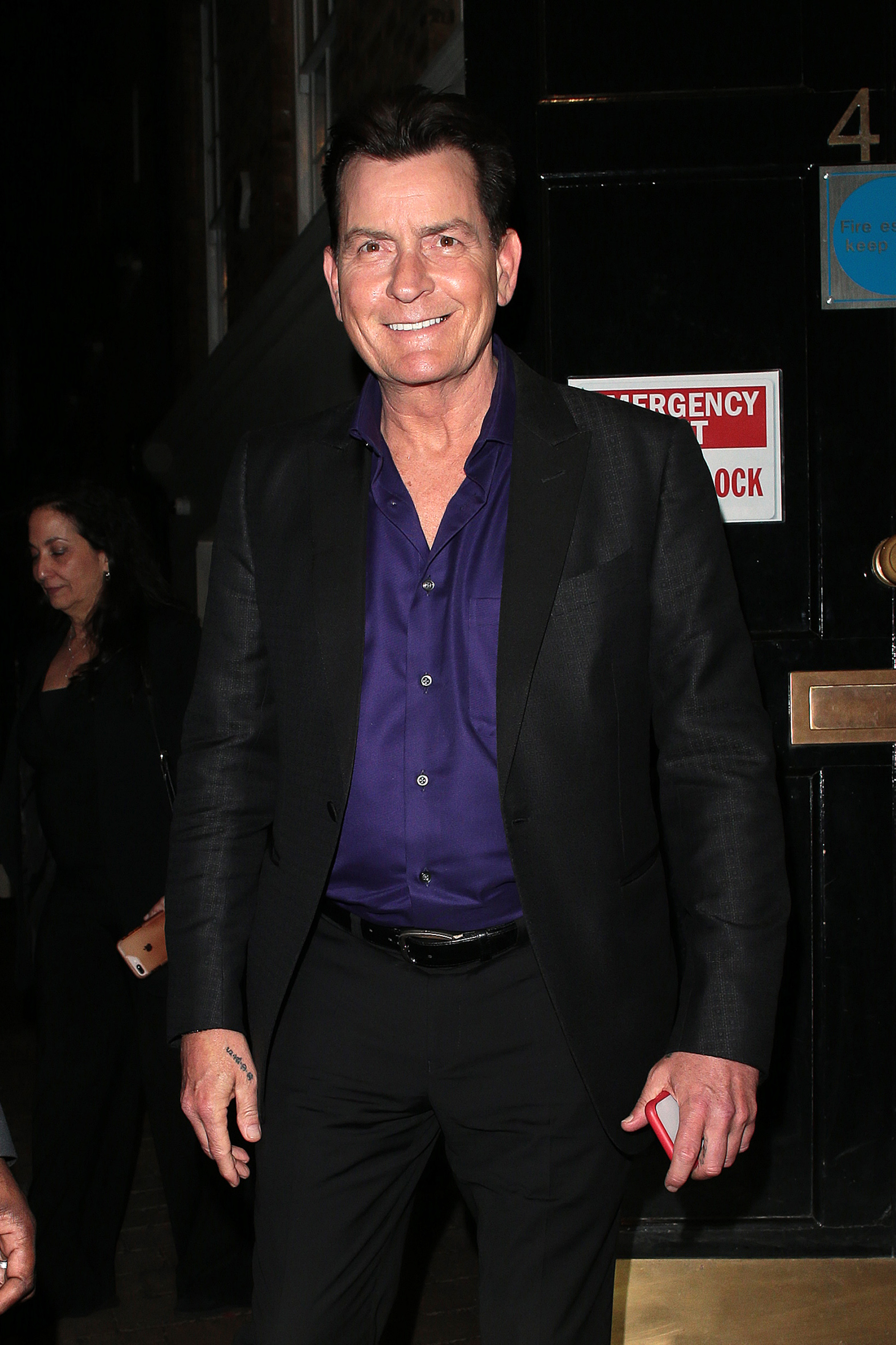 Charlie Sheen le 9 avril 2019 à Londres, en Angleterre | Source : Getty Images