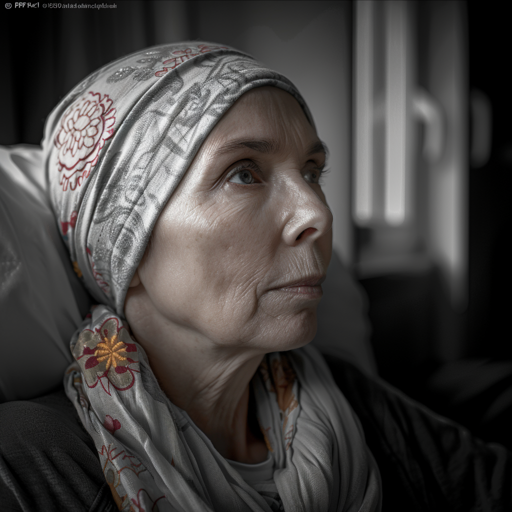 Une patiente atteint d'un cancer | Source : Midjourney