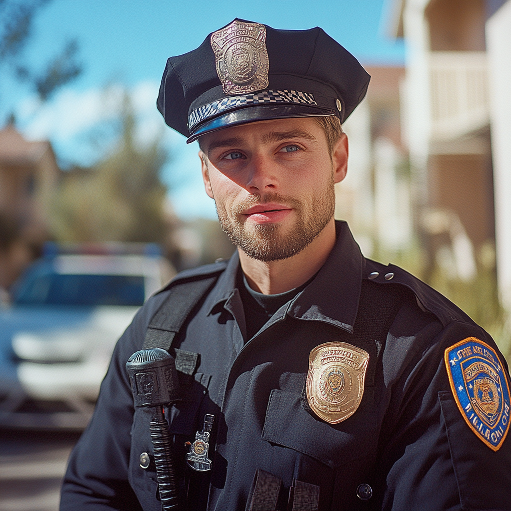 Un policier sérieux | Source : Midjourney