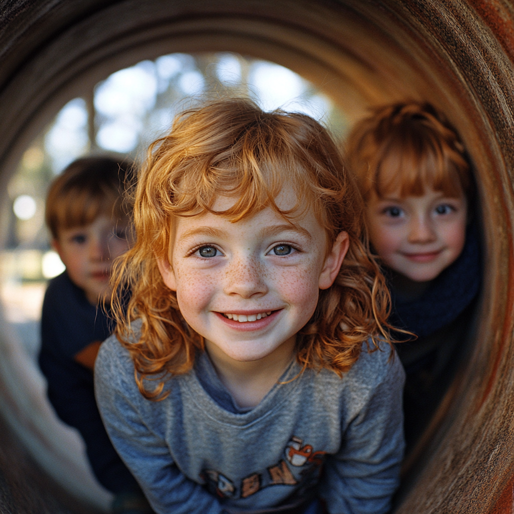 Enfants en train de jouer | Source : Midjourney