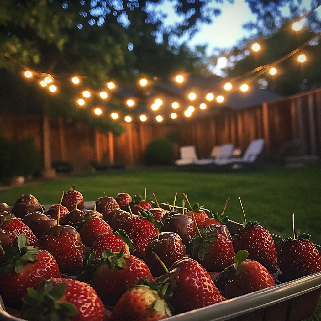 Une barquette de fraises | Source : Midjourney