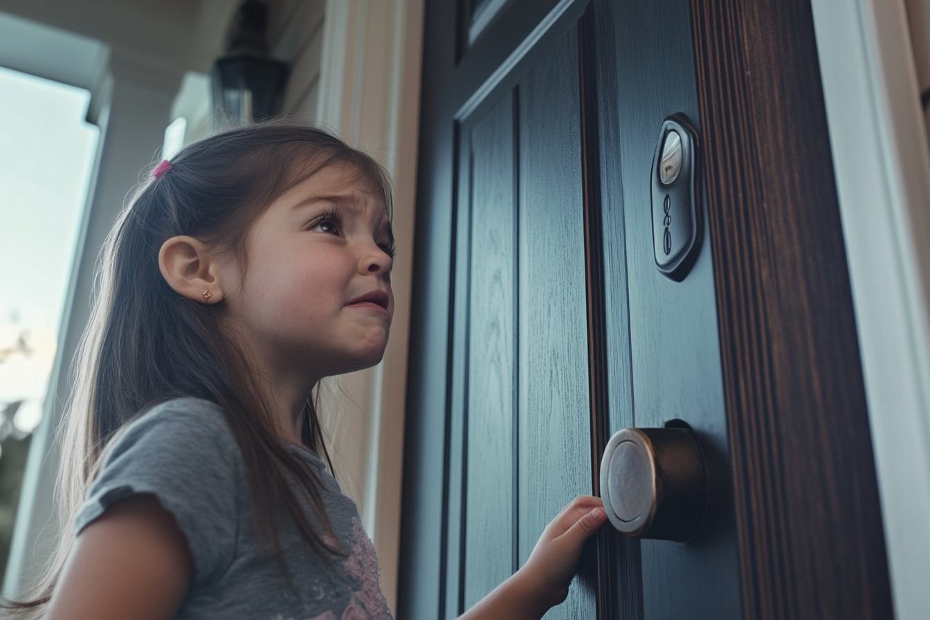 Une fille en détresse qui frappe à une porte | Source : Amomama