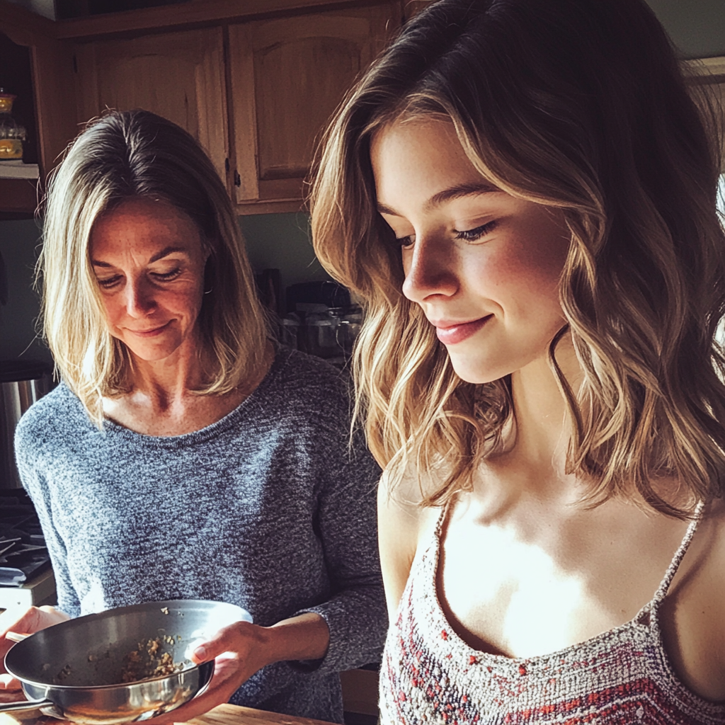 Un duo mère-fille dans la cuisine | Source : Midjourney