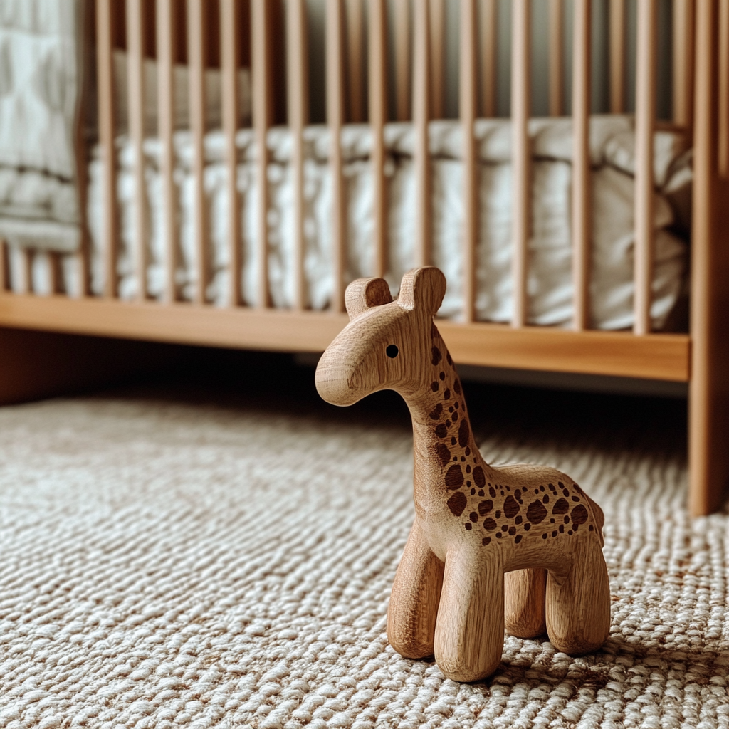 Un jouet en bois dans une chambre d'enfant | Source : Midjourney