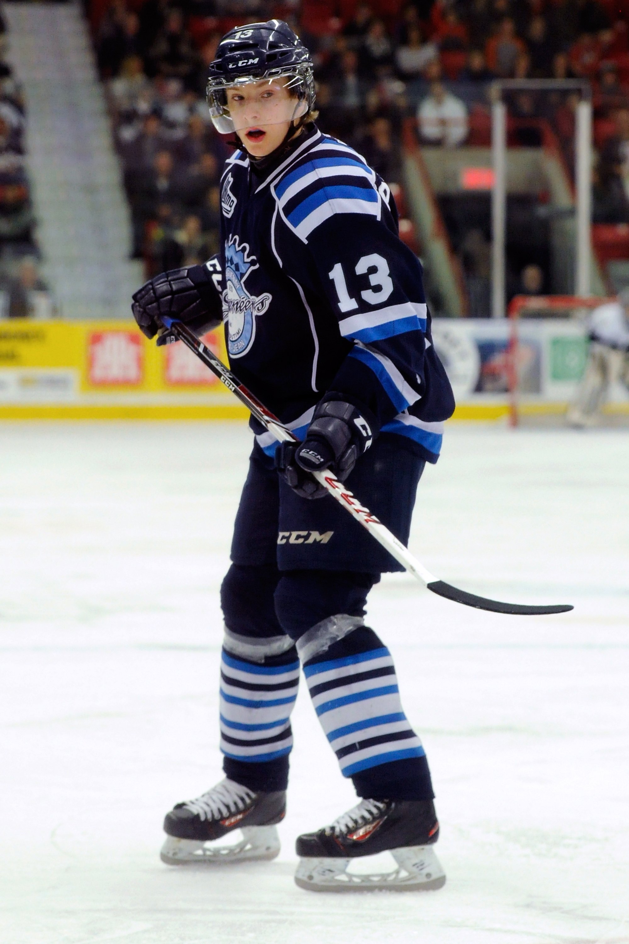 Janne Puhakka patine au Centre d'Excellence Sports Rousseau à Boisbriand, Québec, le 2 mars 2014 | Source : Getty Images