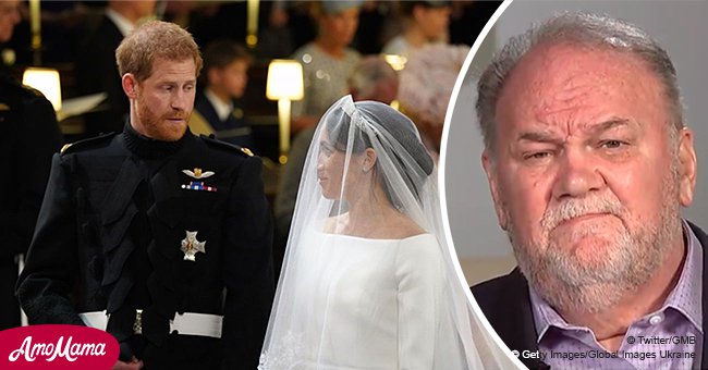 Le père de Meghan Markle révèle l'appel téléphonique qu'il a eu avec le prince Harry avant le mariage royal