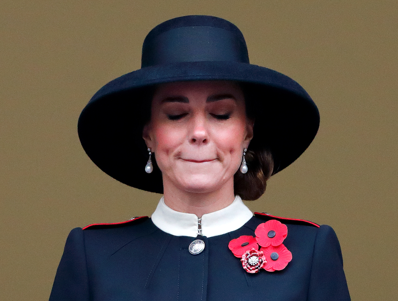 La princesse Catherine lors de la cérémonie annuelle du dimanche du souvenir au cénotaphe de Londres, en Angleterre, le 14 novembre 2021 | Source : Getty Images
