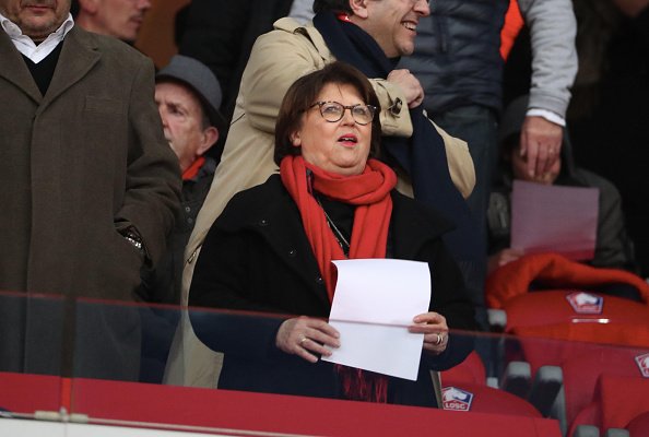 Martine Aubry au Stade Pierre Mauroy le 14 avril 2019 à Lille, France. | Photo : Getty Images