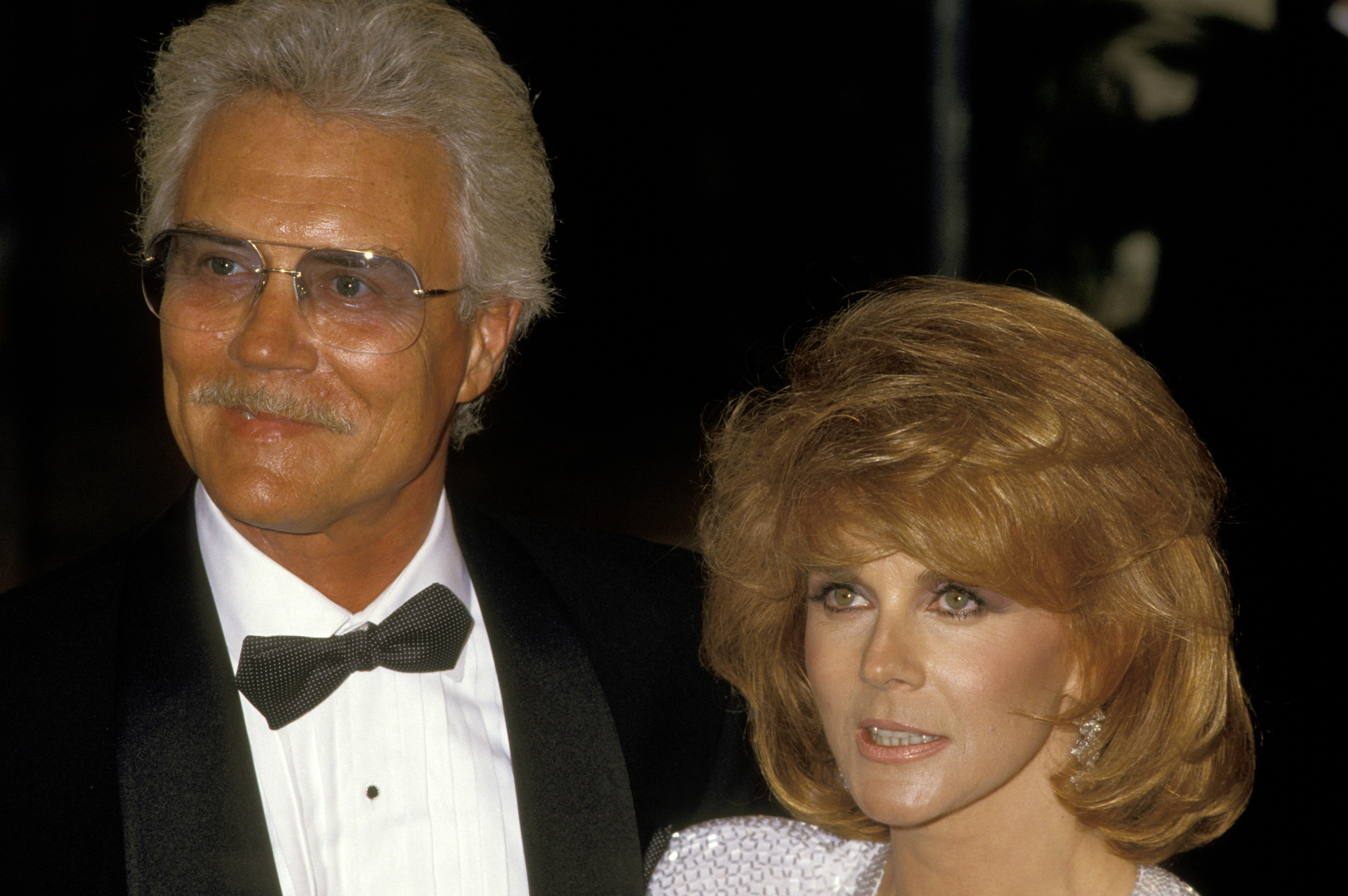 nn-Margret et son mari Roger Smith à l'hôtel Beverly Hilton en Californie en 1987 | Source : Getty Images