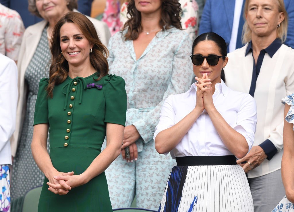 Catherine,and Meghan, in the Royal Box on Centre Court. | Photo : Getty Images
