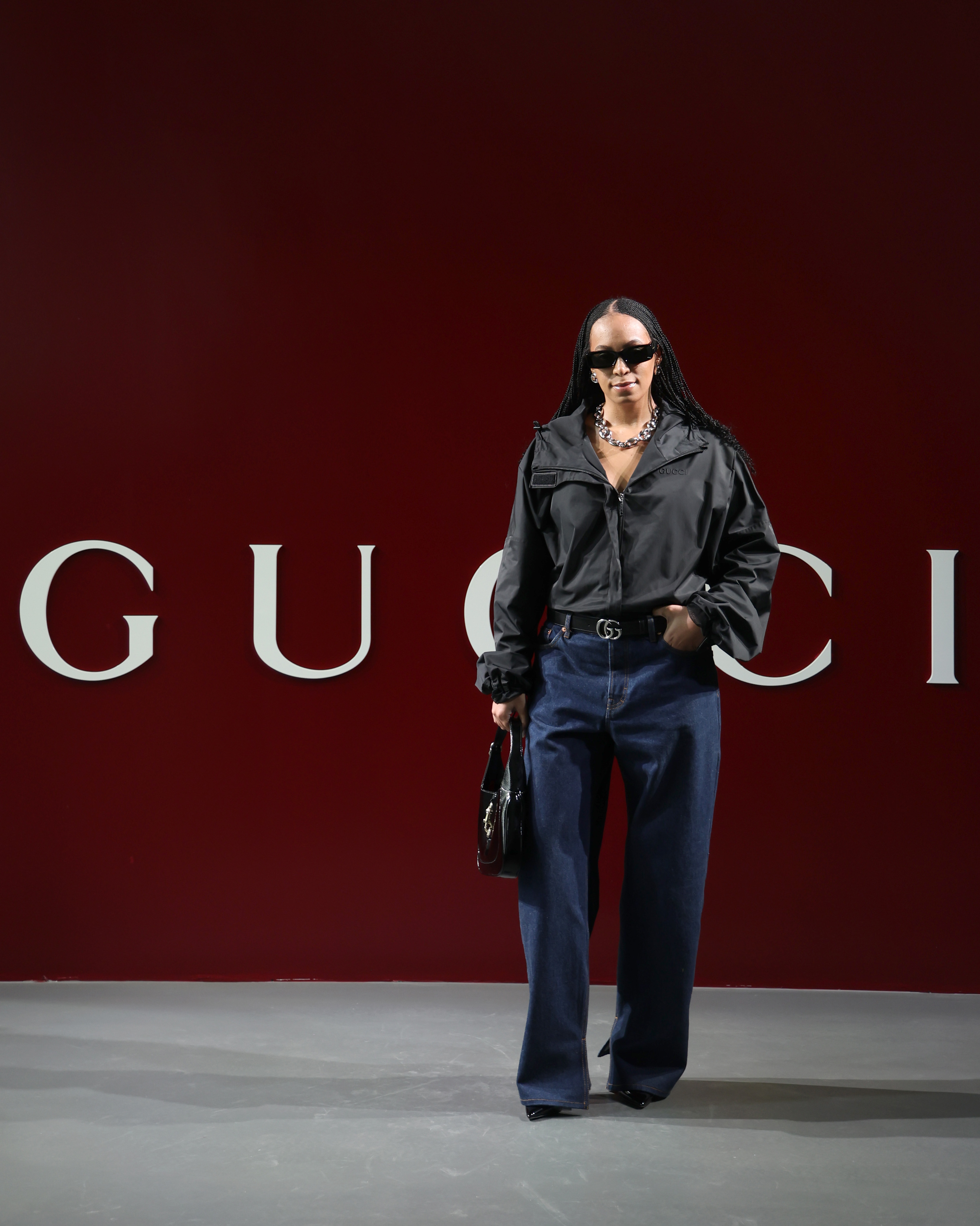 Solange Knowles assiste au défilé de mode Gucci Women's Fall Winter 2024 lors de la semaine de la mode féminine automne/hiver 2024-2025 à Milan, en Italie, le 23 février 2024 | Source : Getty Images