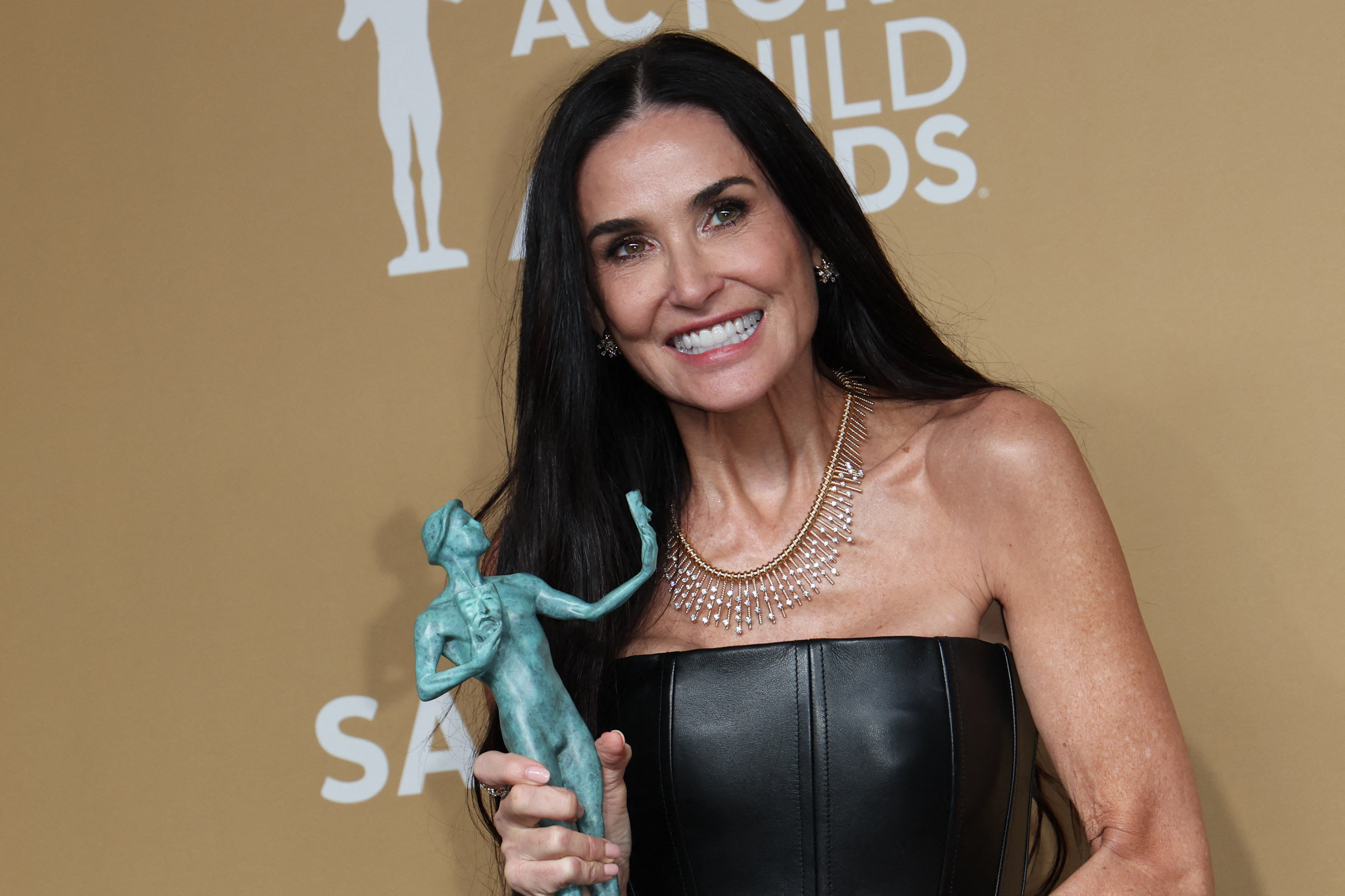 Demi Moore lors de la 31e cérémonie annuelle des Screen Actors Guild Awards, le 23 février 2025, à Los Angeles, en Californie. | Source : Getty Images