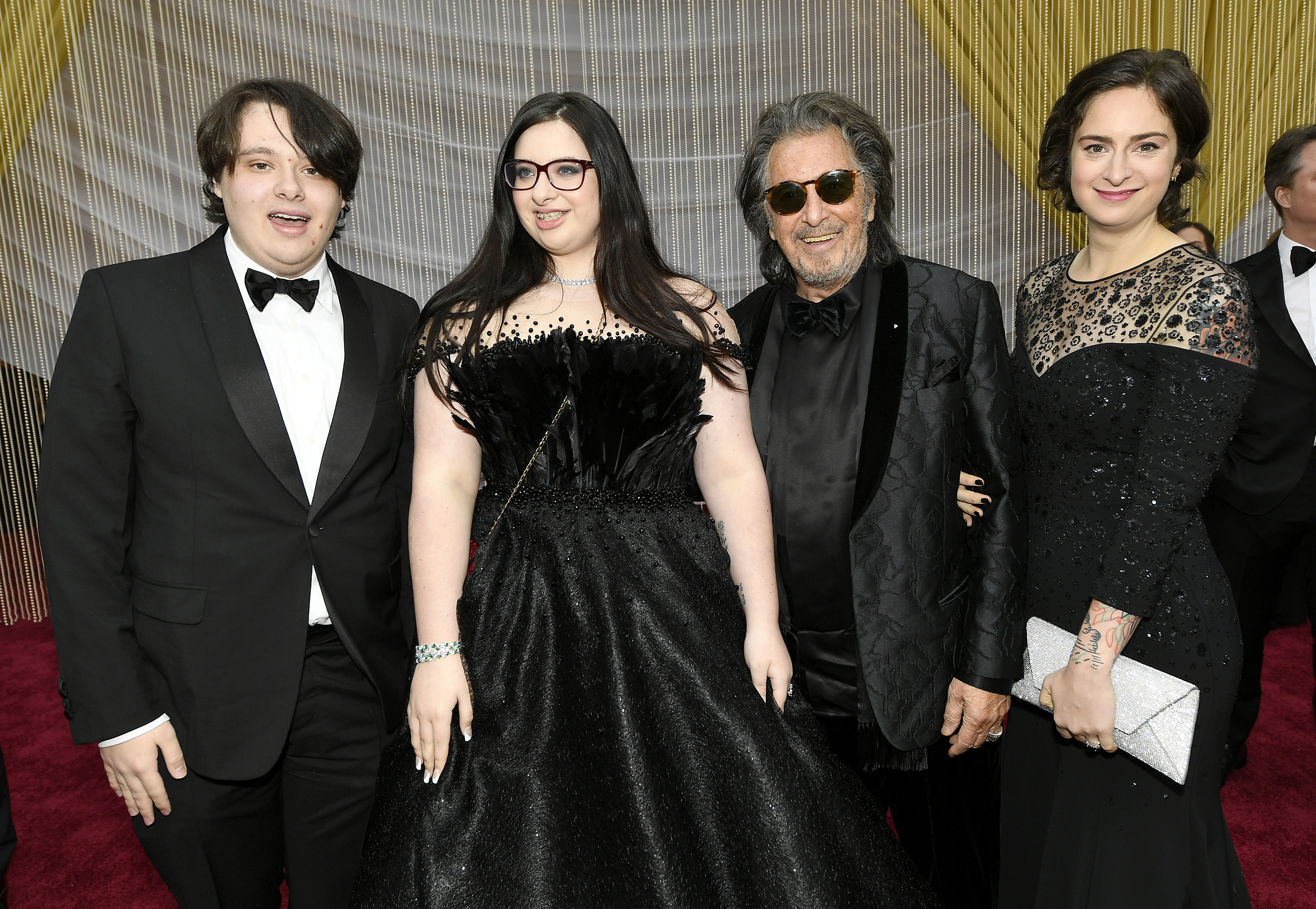 Anton, Olivia, Al et Julie Pacino assistent à la 92e cérémonie annuelle des Oscars le 9 février 2020 | Source : Getty Images