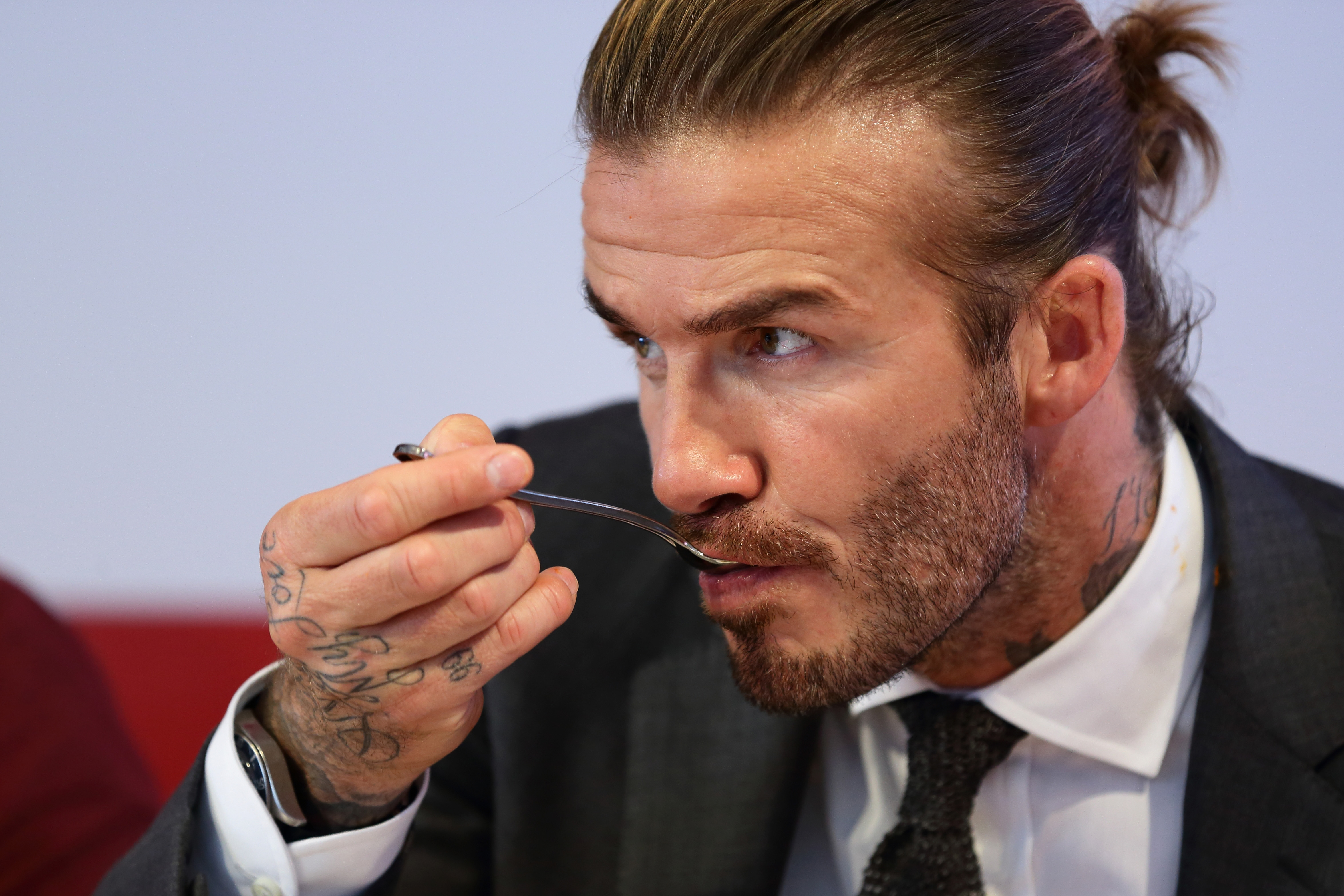 David s'est beaucoup impliqué dans des événements et des partenariats liés à la gastronomie, en parallèle de son rôle de président et de copropriétaire de l'Inter Miami CF. | Source : Getty Images.