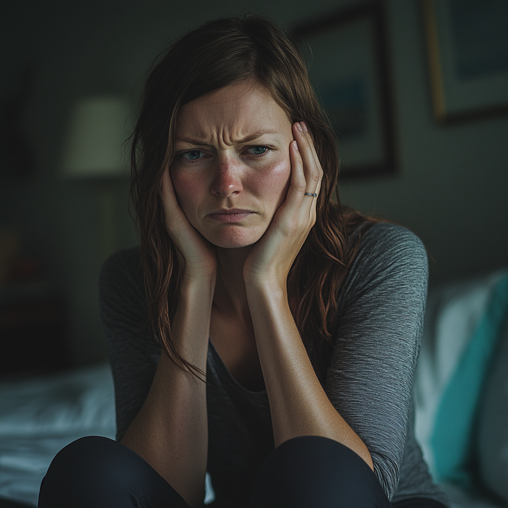 Une femme au cœur brisé | Source : Midjourney