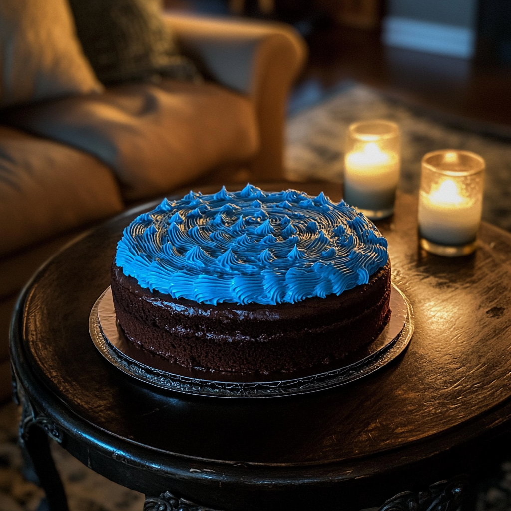 Un gâteau sur une table basse | Source : Midjourney