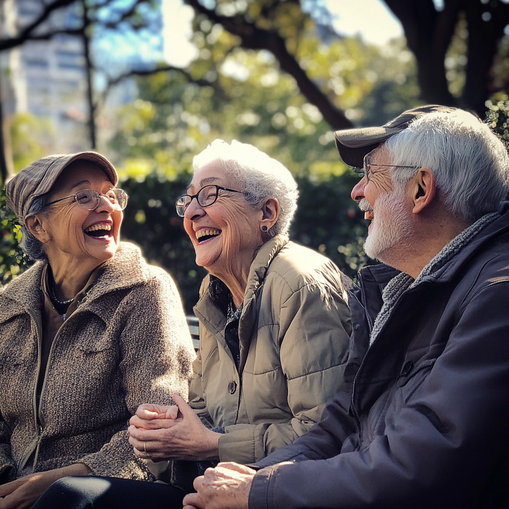 Un groupe d'anciens en train de rire | Source : Midjourney