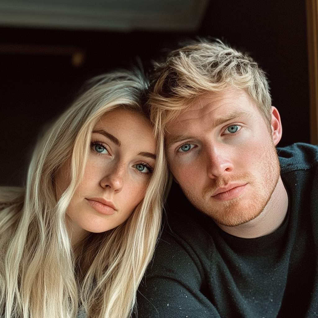 Un couple assis ensemble | Source : Midjourney