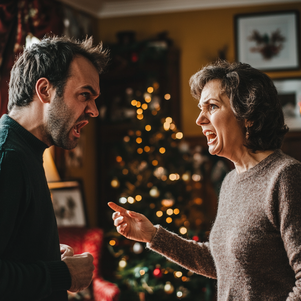 Un homme se disputant avec sa mère | Source : Midjourney