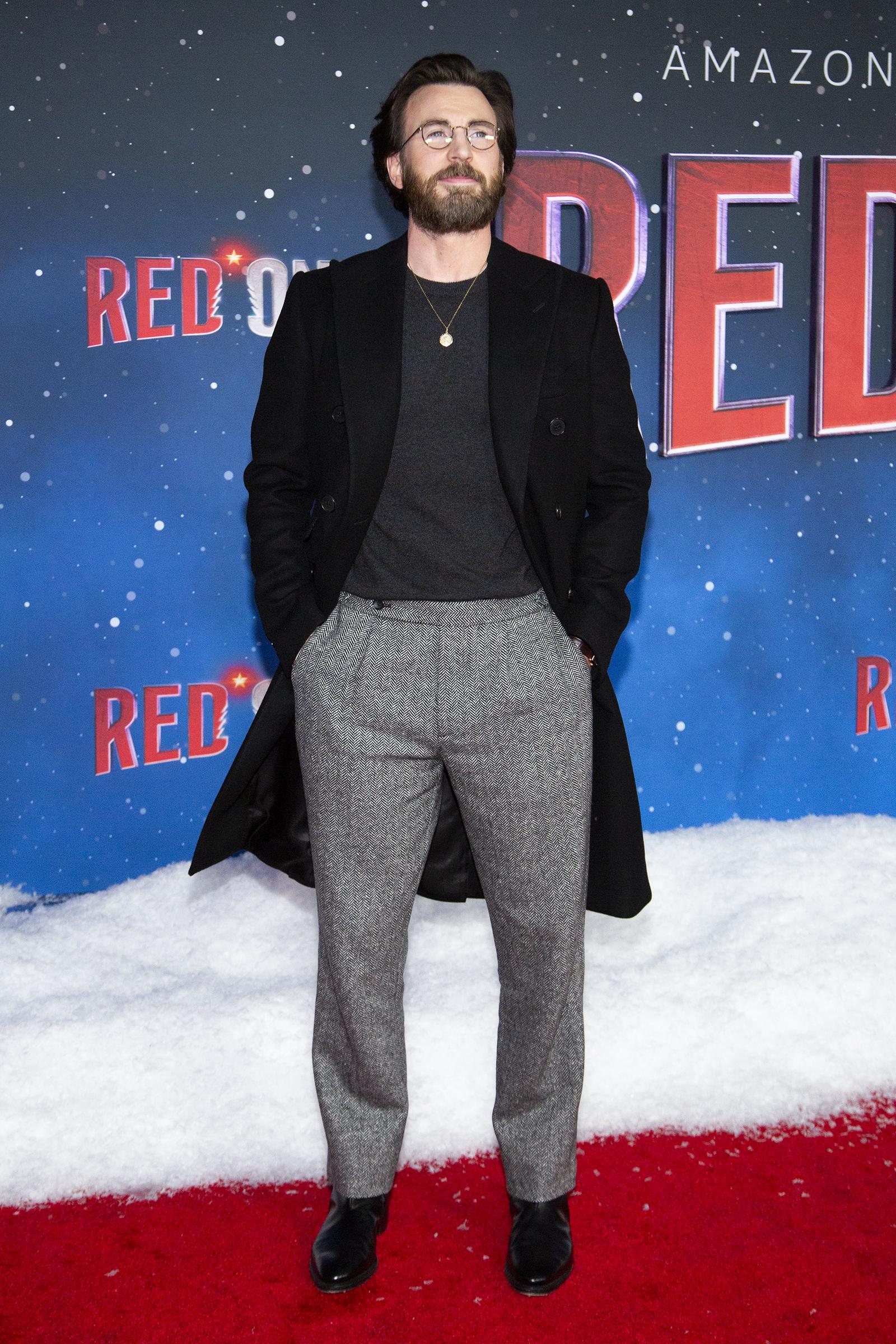 Chris Evans le 11 novembre 2024, à New York | Source : Getty Images