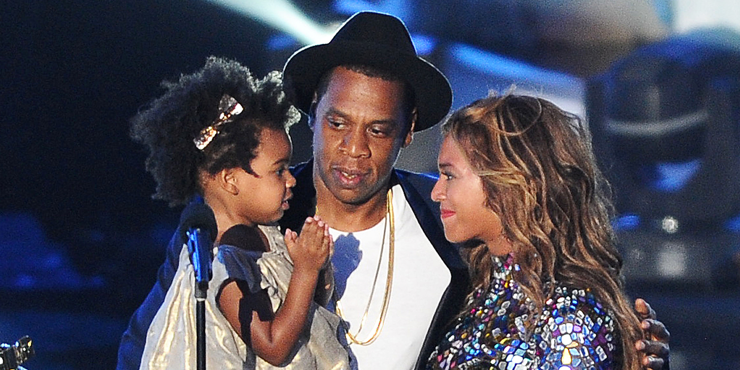 Blue Ivy Carter, Jay-Z et Beyoncé | Source : Getty Images