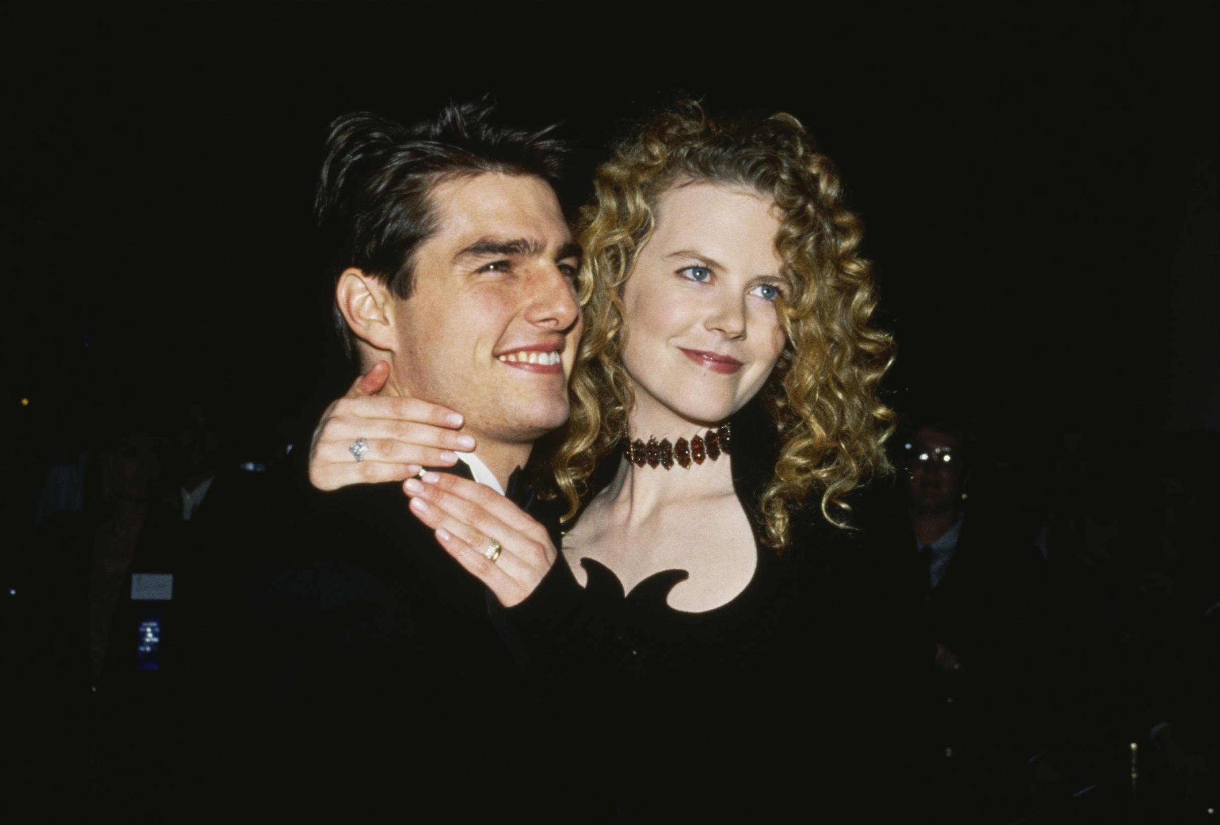 Tom Cruise et Nicole Kidman à la 19e cérémonie annuelle de remise du prix de l'American Film Institute (AFI) pour l'ensemble des réalisations de Kirk Douglas à Beverly Hills, Californie, le 7 mars 1991. | Source : Getty Images