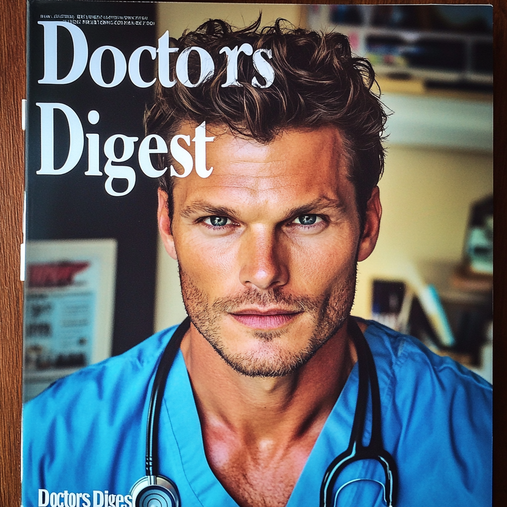 Un médecin sur la couverture d'un magazine | Source : Midjourney