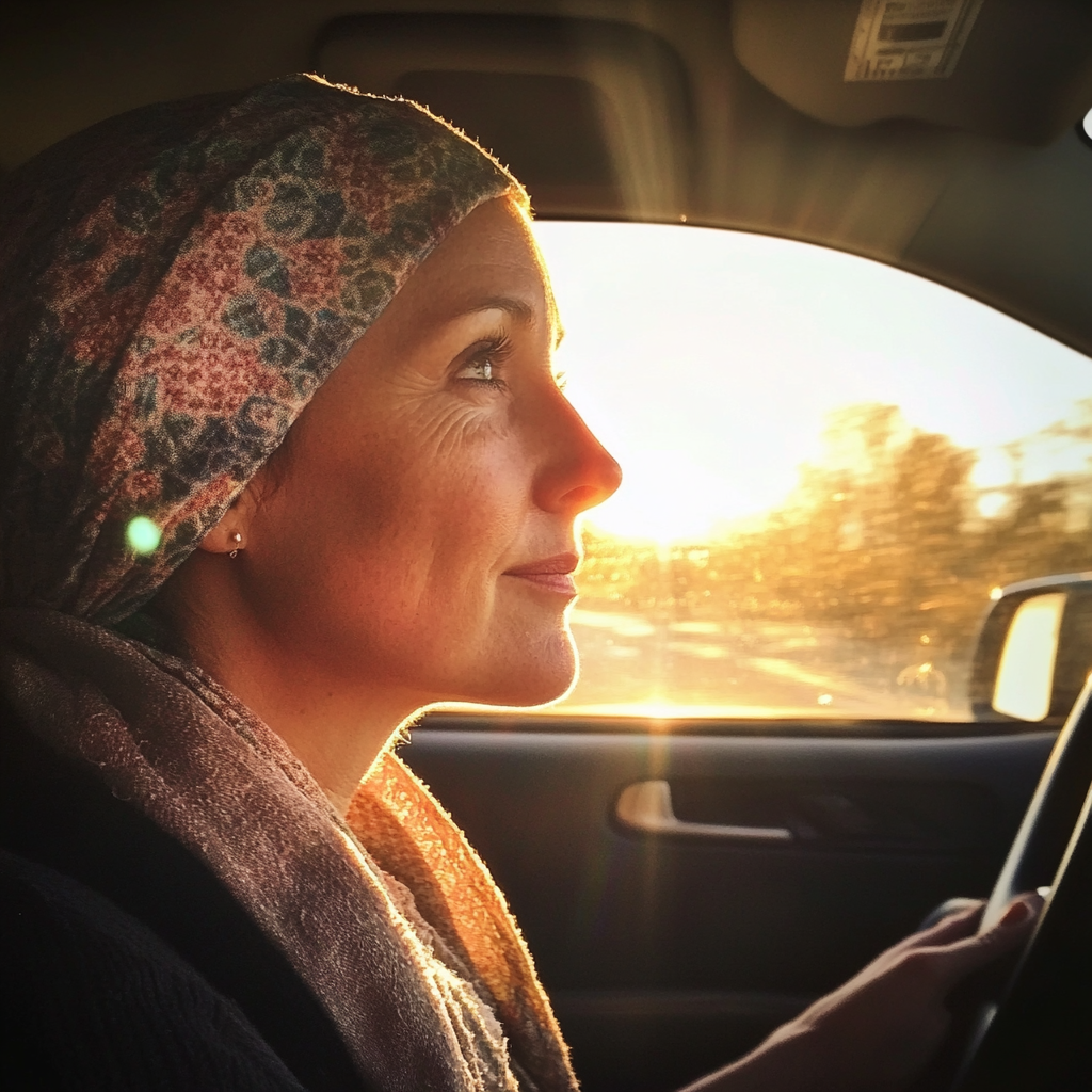 Une femme conduisant une voiture | Source : Midjourney