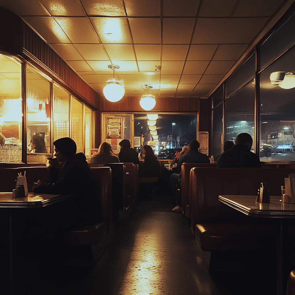 The interior of a restaurant | Source: Midjourney