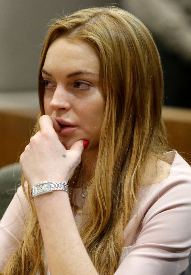 Lindsay Lohan lors d'une comparution devant la Cour supérieure de Los Angeles, le 18 mars 2013, à Los Angeles, en Californie. | Source : Getty Images
