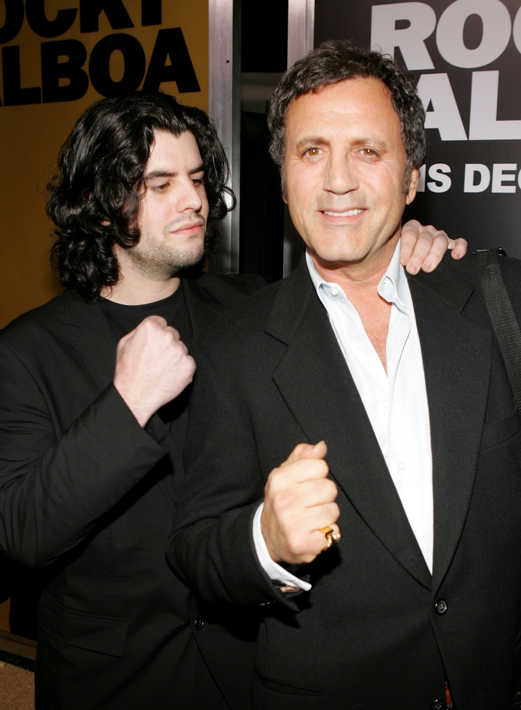 Sage et Sylvester Stallone le 13 décembre 2006 | Source : Getty Images